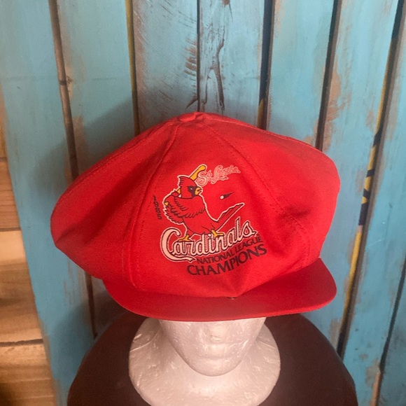 Vintage 1985 St. Louis Cardinals adjustable snapback flat cap red made in USA - Picture 1 of 9